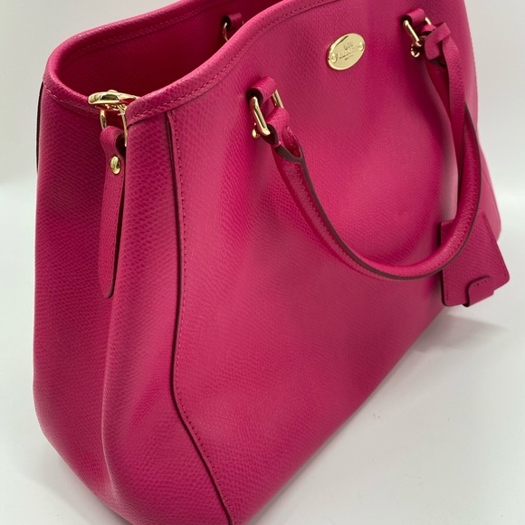 RU_Coach Sage Leather Pink Crossbody Satchel - Picture 4 of 10